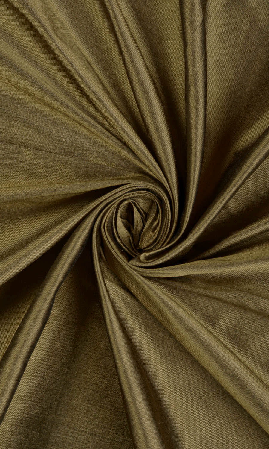 Shantung Silk Home Décor Fabric Sample (Dark Olive Green)