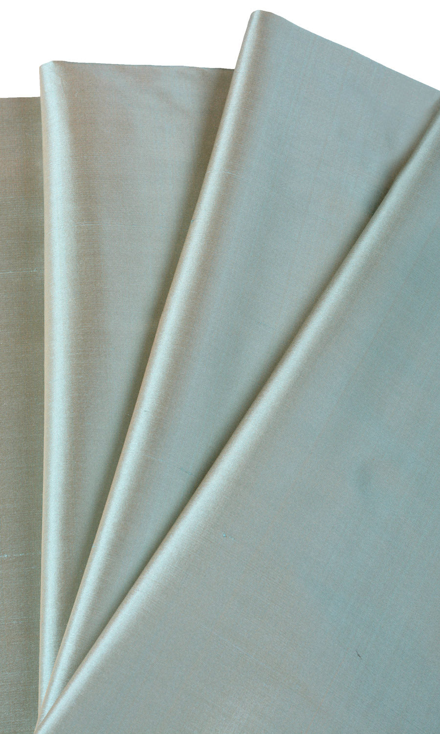 Shantung Silk Free Fabric Material Sample (Turquoise/ Bronze)