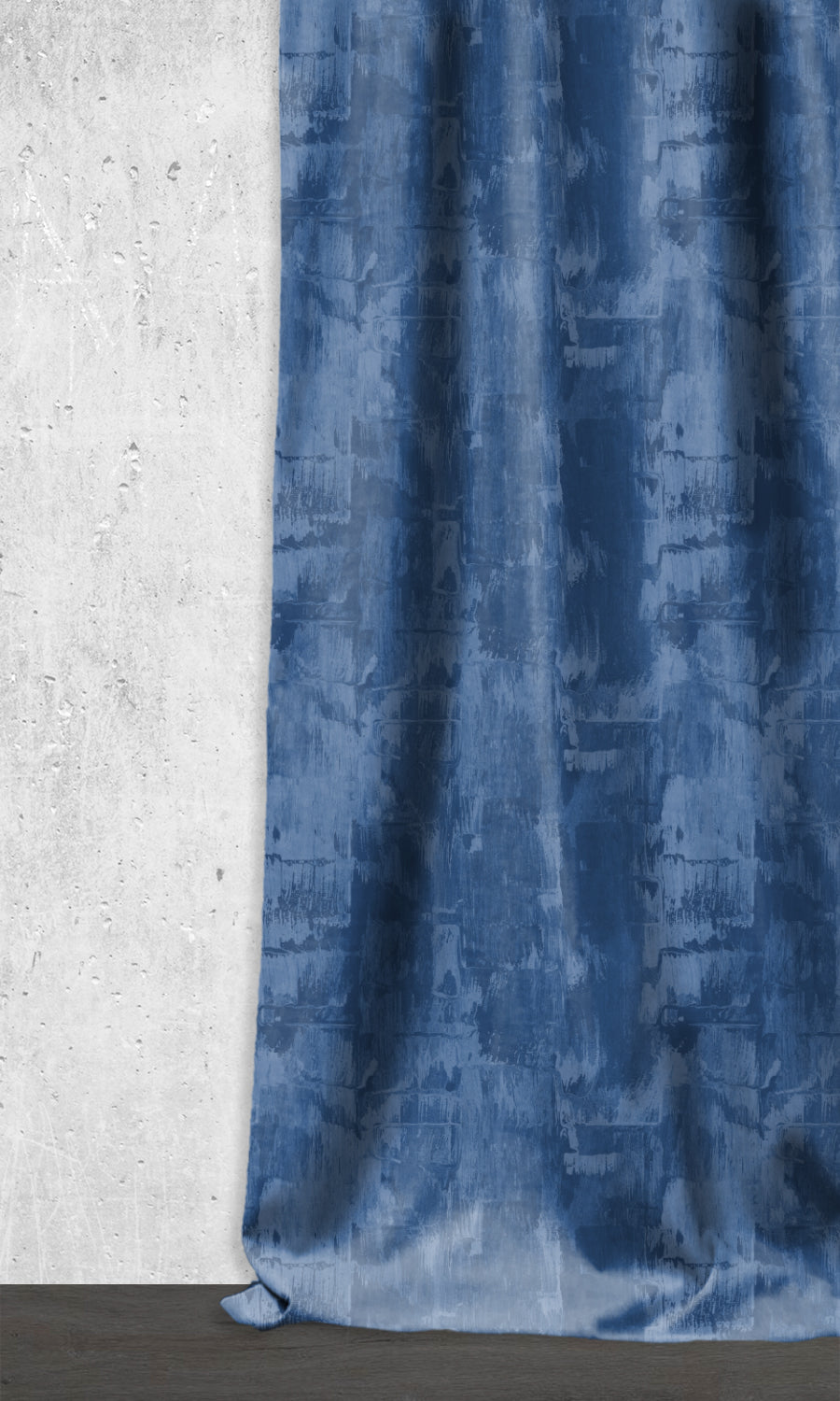 Room Darkening Window Treatments Fabric By the Yard (Cobalt/ Denim Blue)