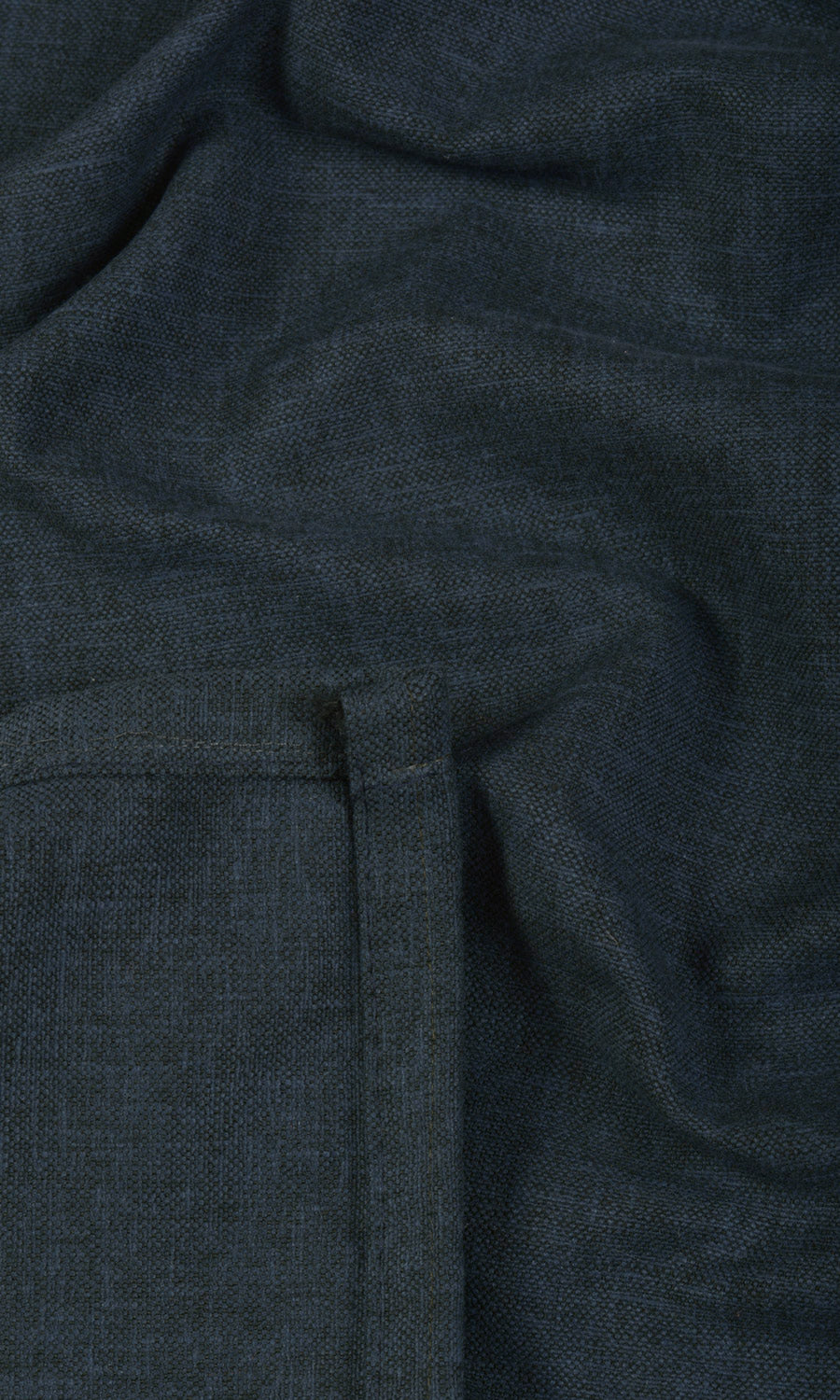 Linen-Blend Fabric Material By the Yard (Deep Teal Blue)