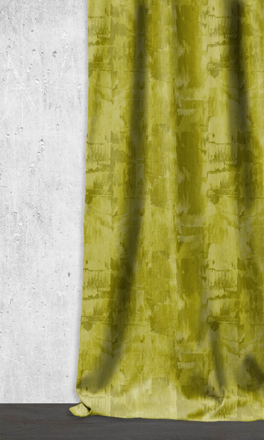 Dimout Striped Window Treatments Fabric By the Yard (Pear Green/ Moss)