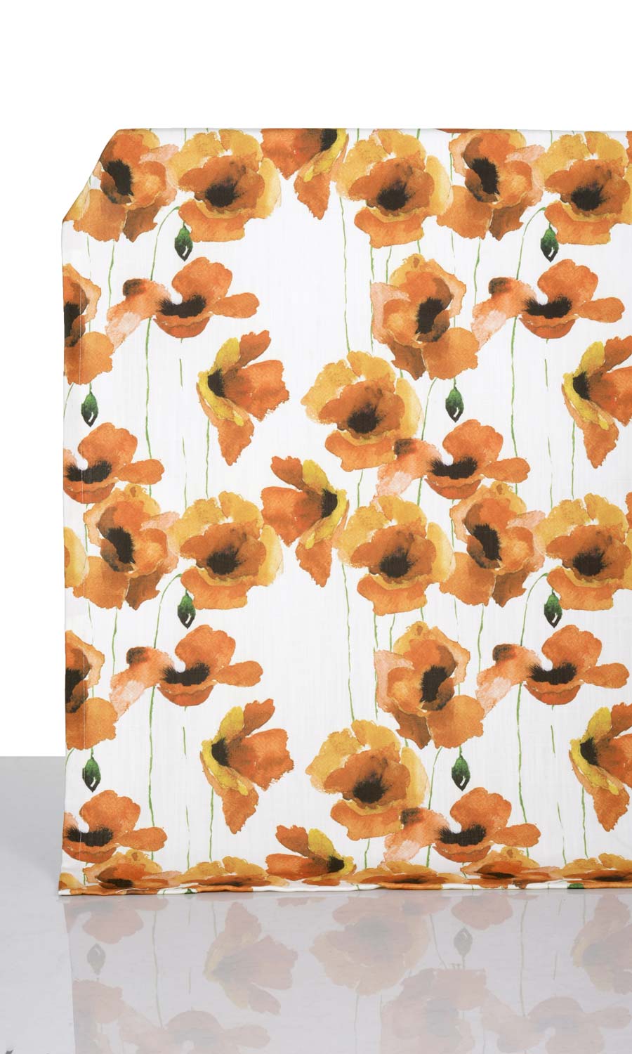 Floral Print Home Décor Fabric By the Yard (Orange/ Yellow)