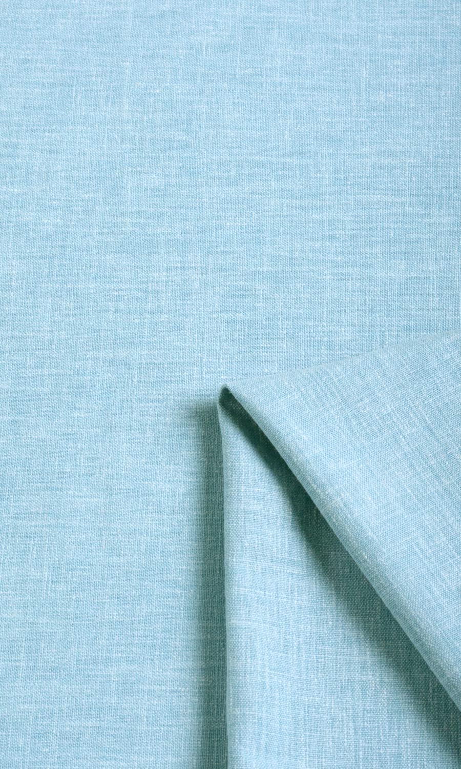 Poly-Cotton Blend Fabric Material By the Yard (Aqua Blue)