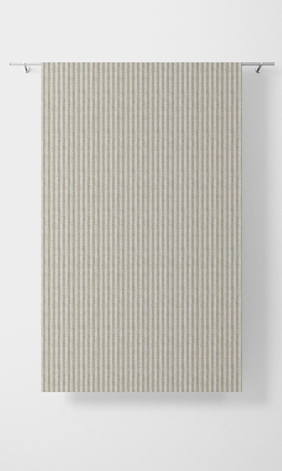 Striped Home Textile Fabric Material By the Yard (Beige/ White)
