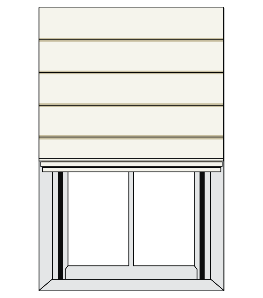 Roman Shade Illustration
