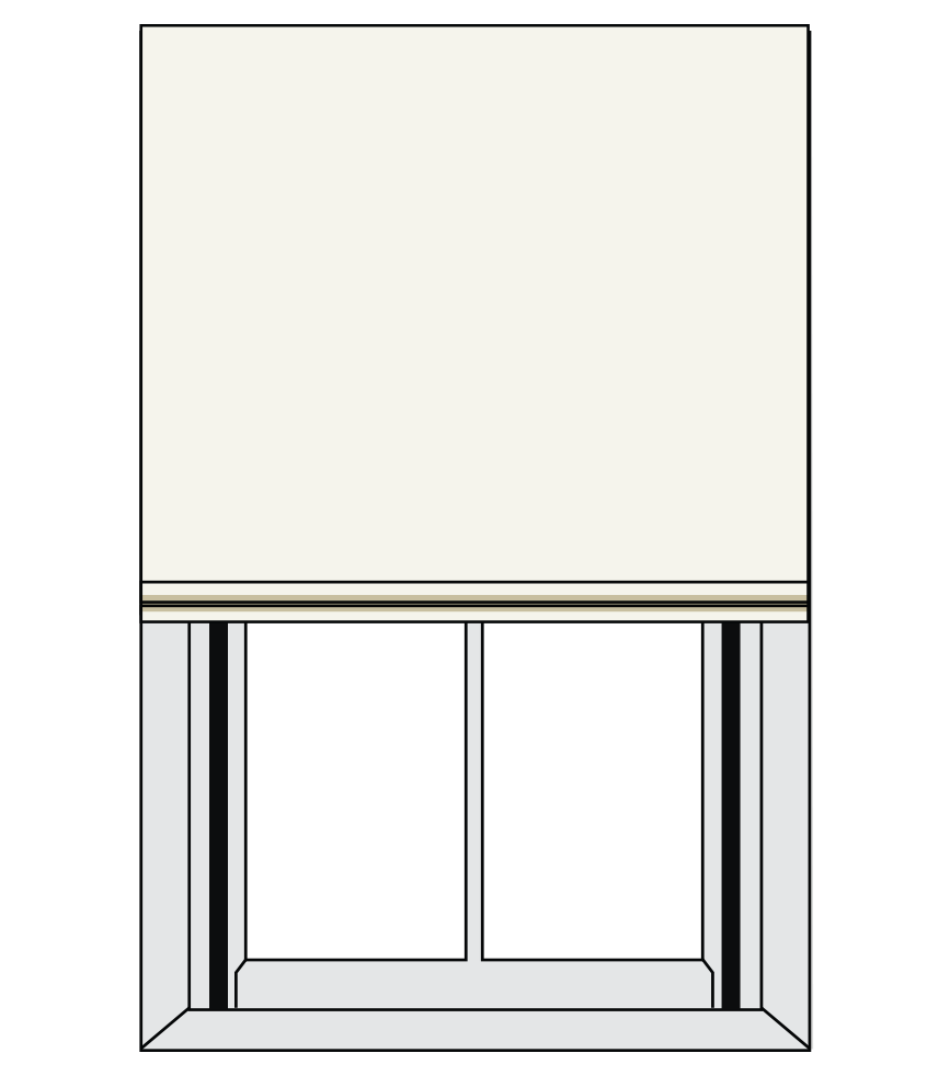 Roman Shade Illustration