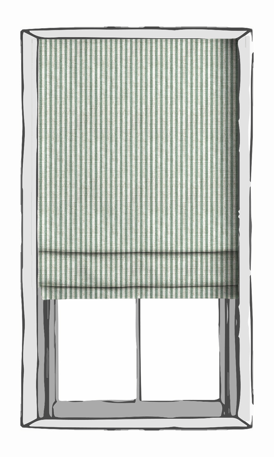 Modern Striped Free Fabric Material Sample (Blue/ White)