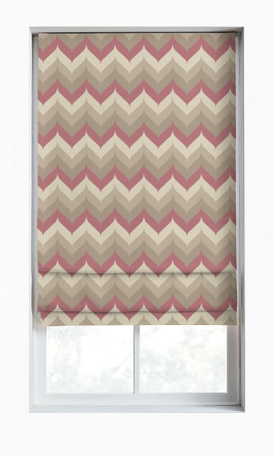 Light Blocking Window Treatments Fabric By the Yard (Pink/ Grey/ White)