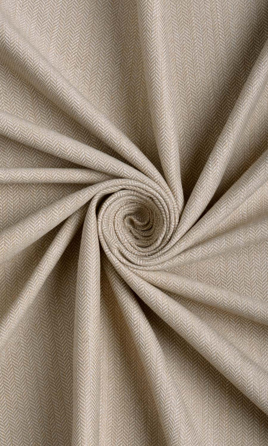 Herringbone Textured Home Décor Fabric By the Yard (Pale Brown)