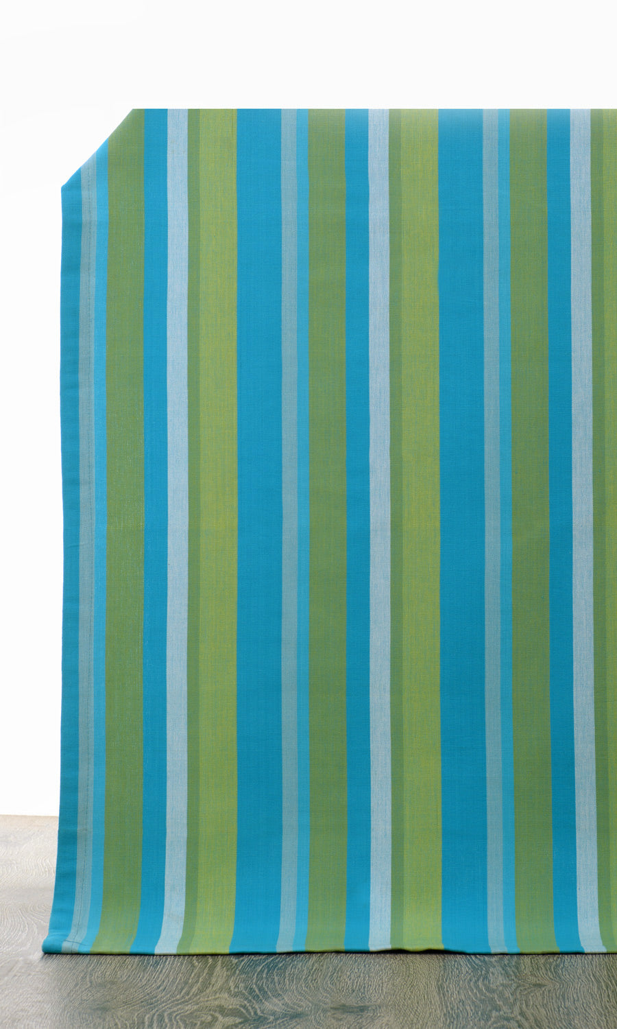Cotton Home Décor Fabric By the Yard (Green/ Blue)