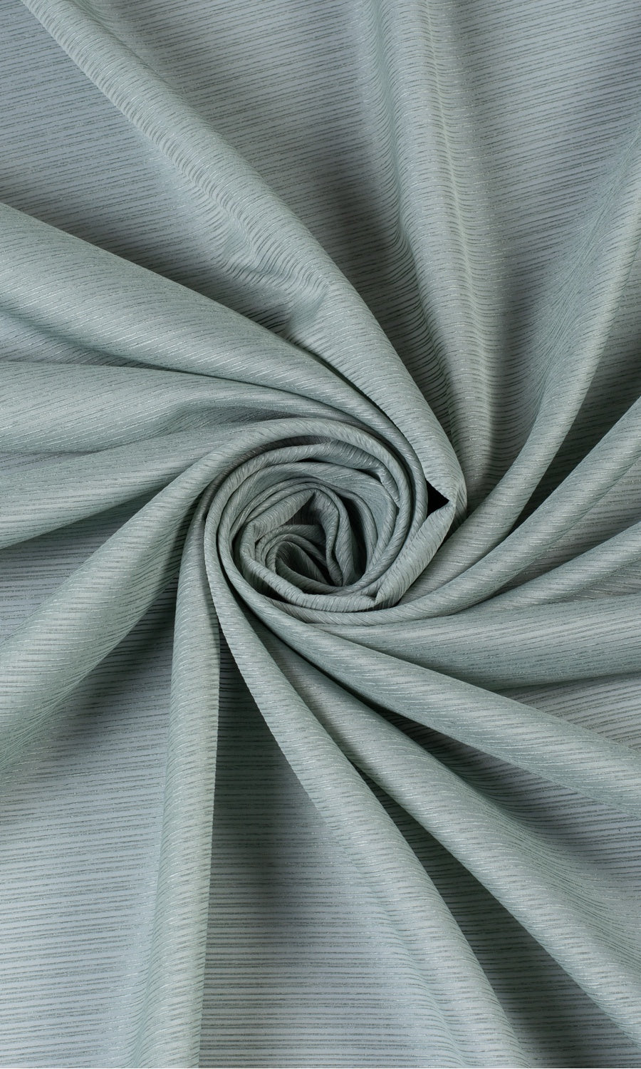 Striped Sheer Window Treatments Fabric Sample (Sea Green)