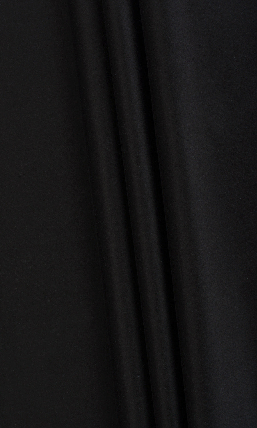 Shantung Silk Fabric Sample for Roman Blinds & Shades (Black)