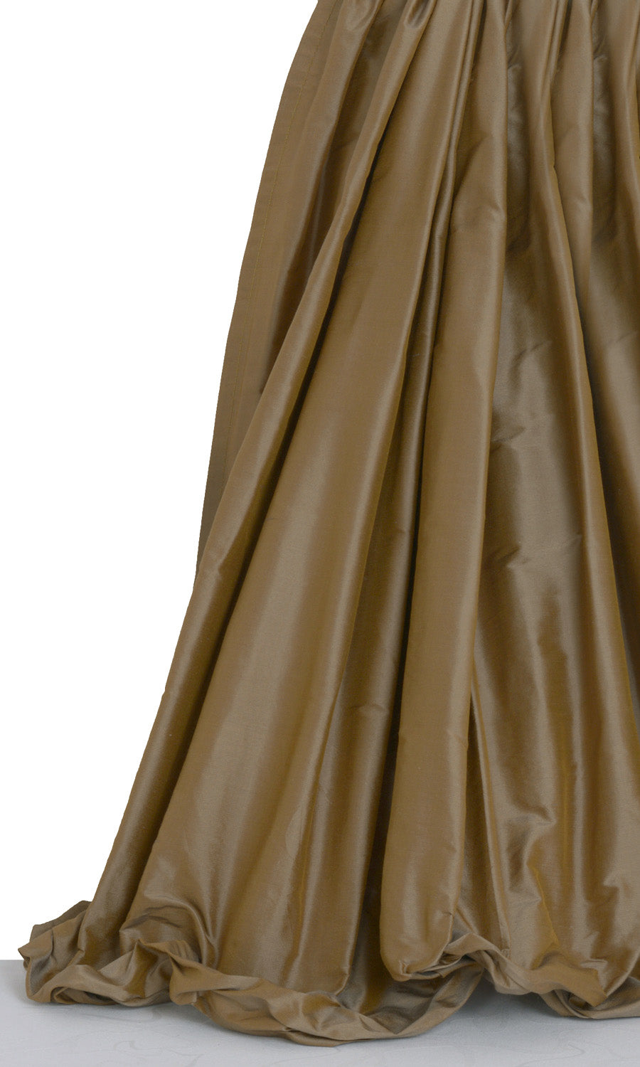 Shantung Silk Window Treatments Fabric By the Yard (Bronze Brown)
