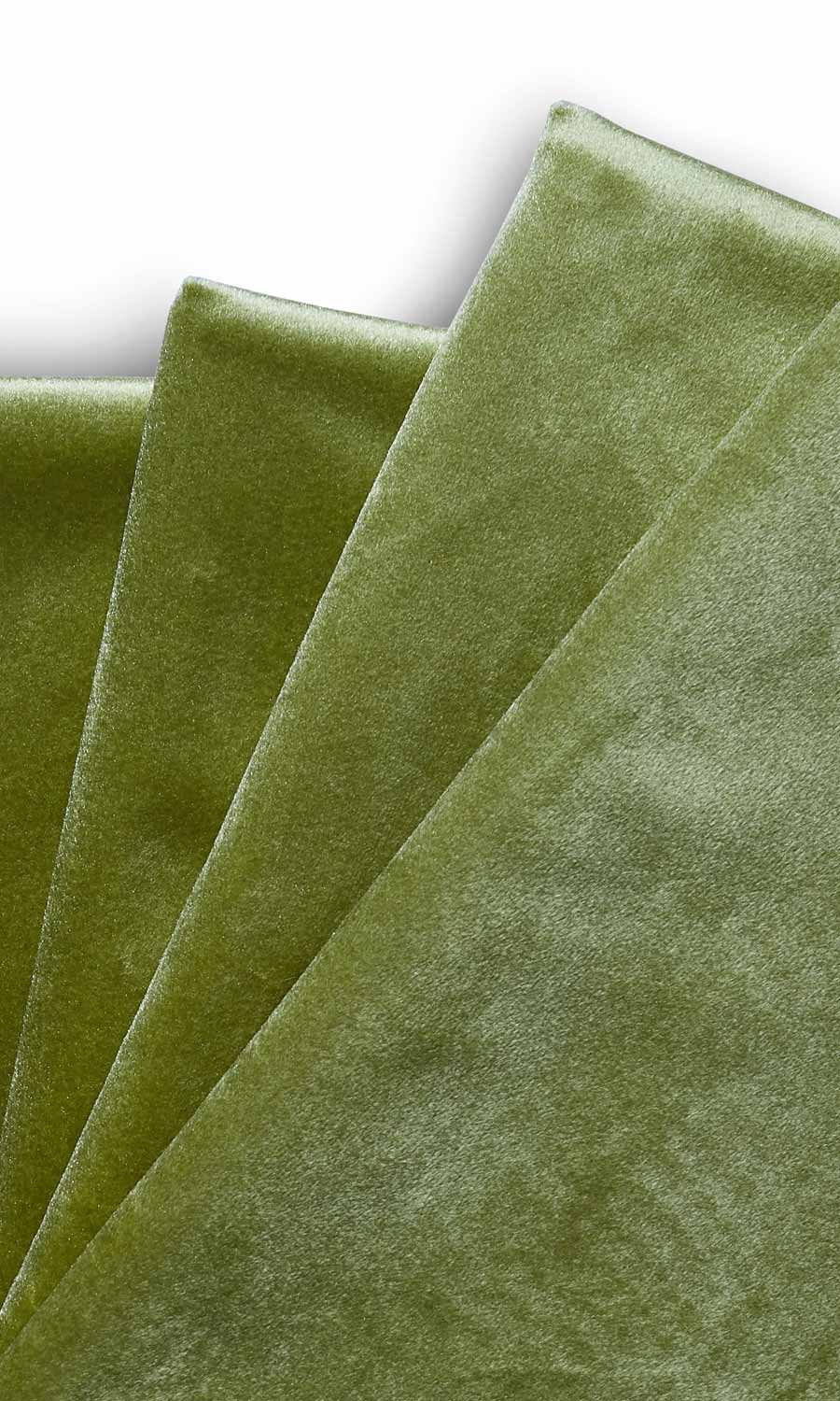 Velvet Home Textile Fabric Material By the Yard (Green)