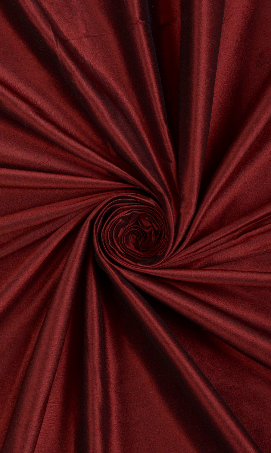 Shantung Silk Home Décor Fabric By the Yard (Burgundy Red)