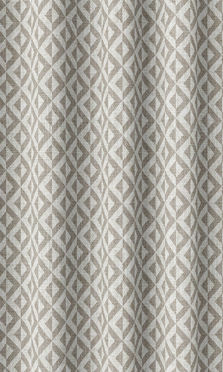 Modern Geometric Patterned Home Décor Fabric By the Metre (Grey/ White)