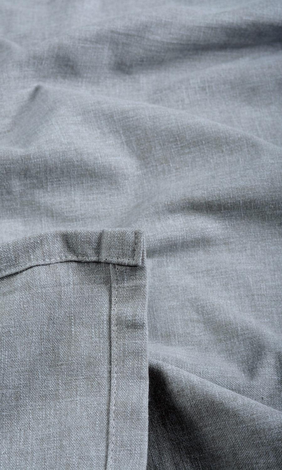 Linen Texture Fabric Sample for Roman Blinds & Shades (Steel Grey)