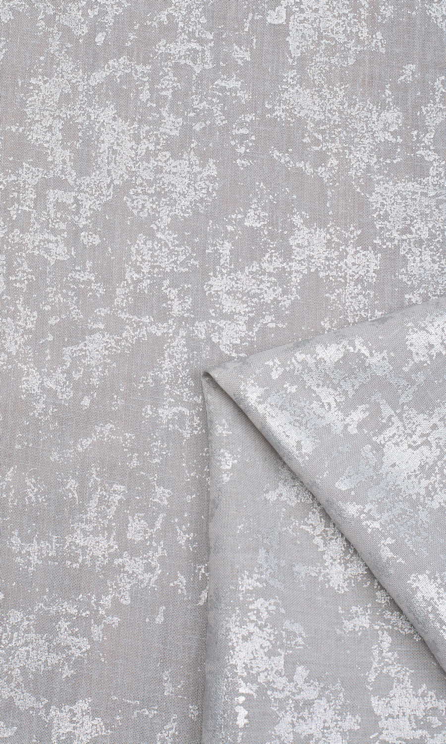 Metallic Accents Sheer Home Textile Fabric Material By the Yard (Gray)