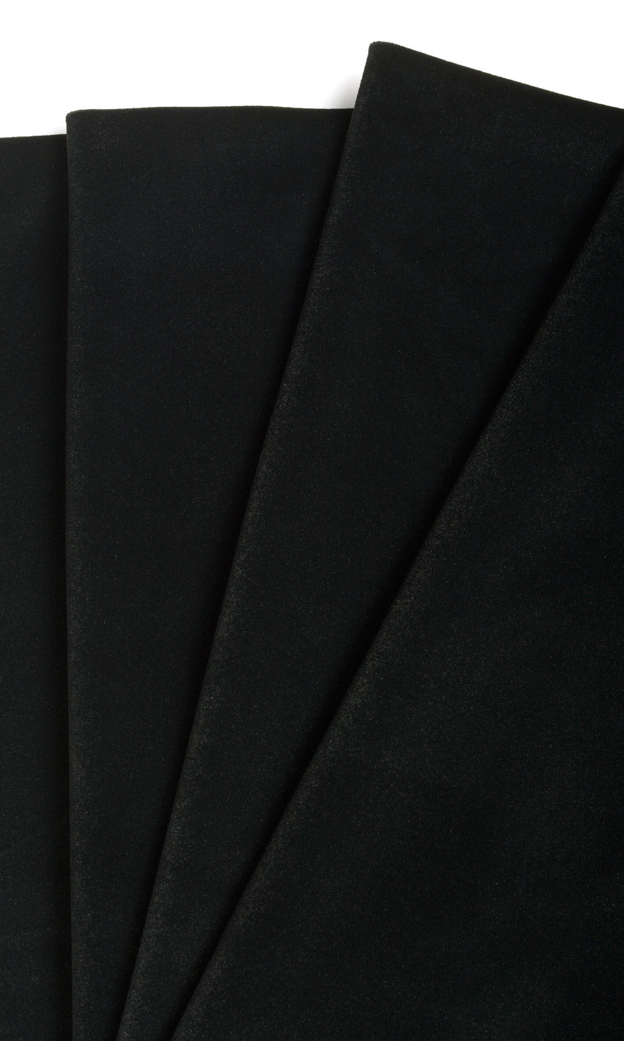 Velvet Window Treatments Fabric By the Yard (Black)