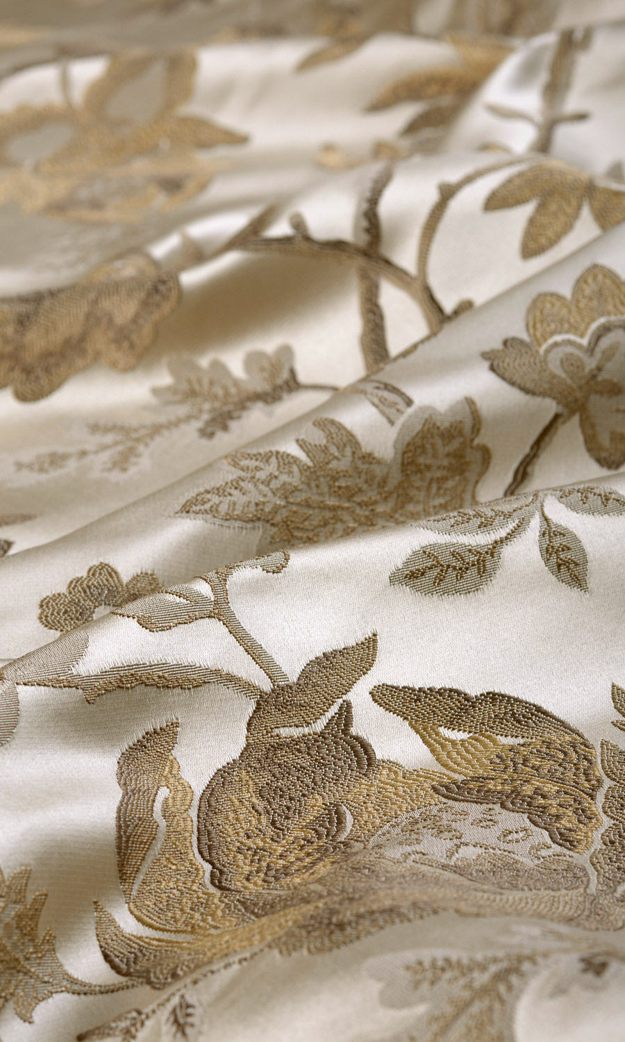 Floral Fabric Sample for Roman Blinds & Shades (Beige/ Brown)