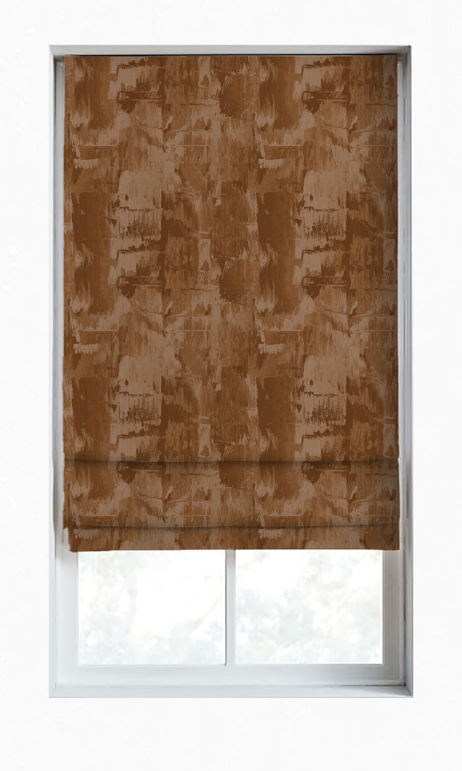 Room Darkening Striped Home Décor Fabric By the Yard (Brown)