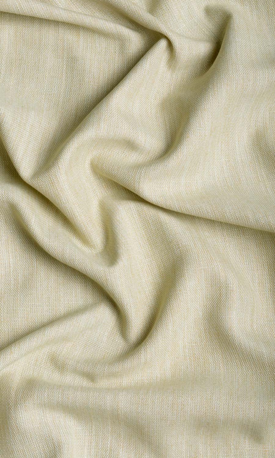 Plain Linen Texture Fabric Material By the Yard (Pale Yellow-Green)