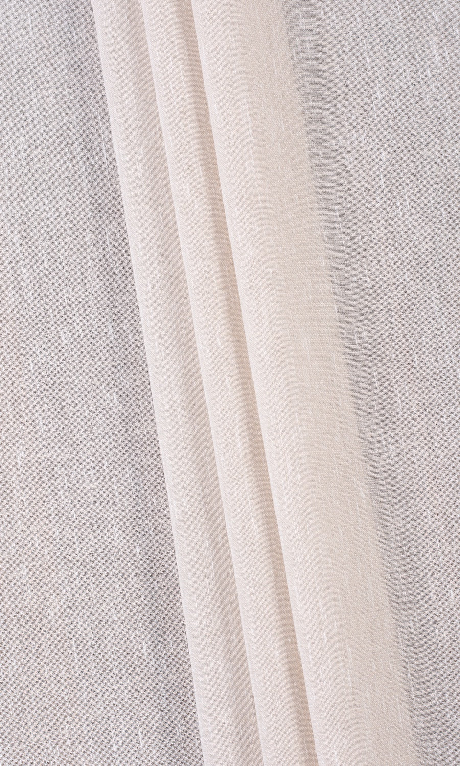 Plain Sheer Window Treatments Fabric Sample (Greige/ Warm Ivory)