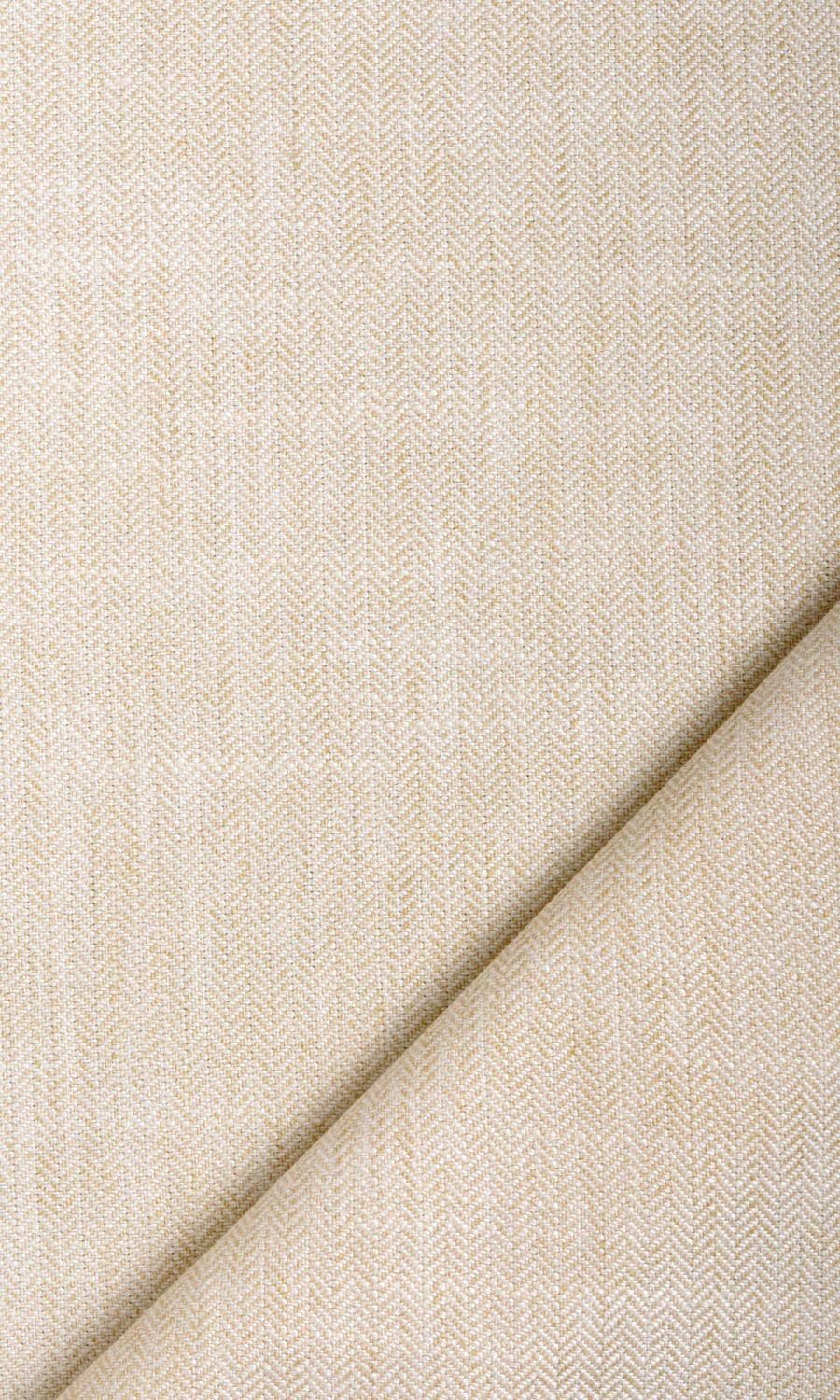 Herringbone Textured Window Treatments Fabric Sample (Ivory Beige)