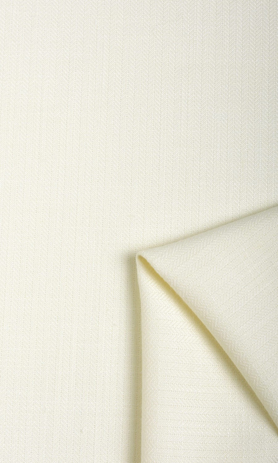 Herringbone Textured Fabric Material By the Yard (White/ Cream)