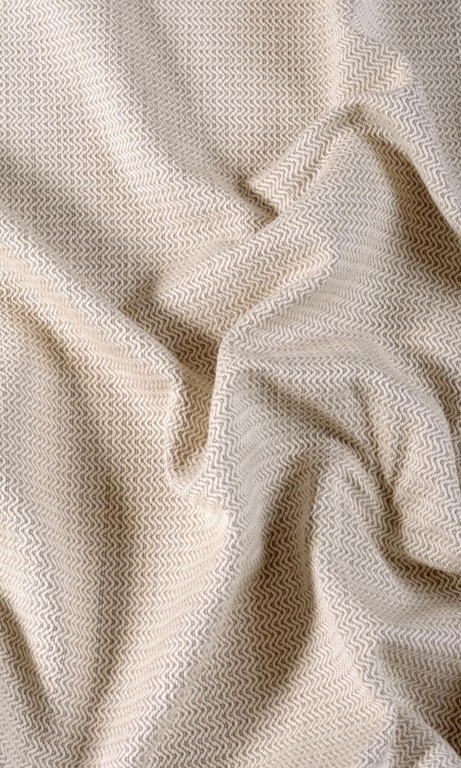 Textured   Fabric By the Yard for Curtains & Drapes (Grey/ Beige)
