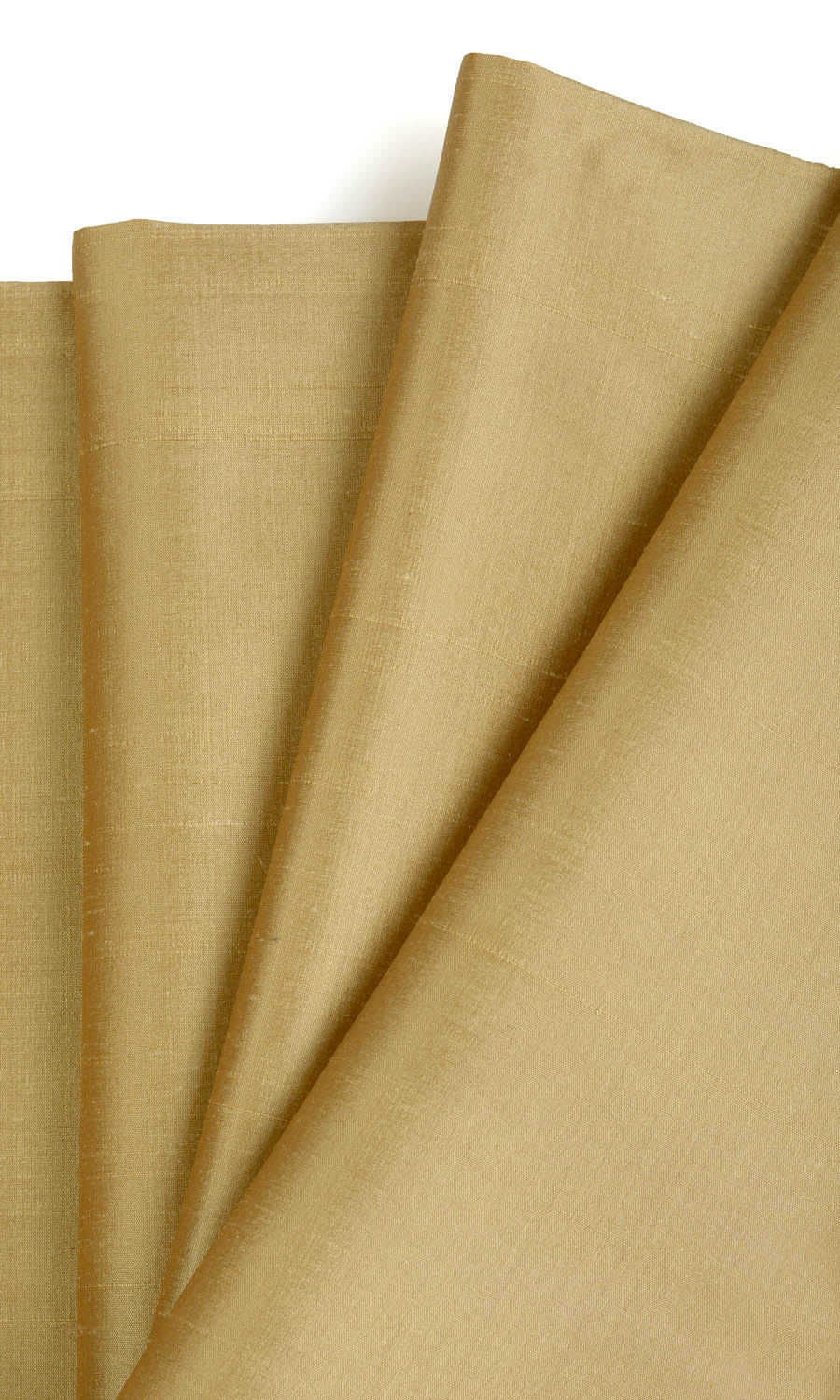 Shantung Silk Home Textile Fabric Material Sample (Biscotti Yellow)