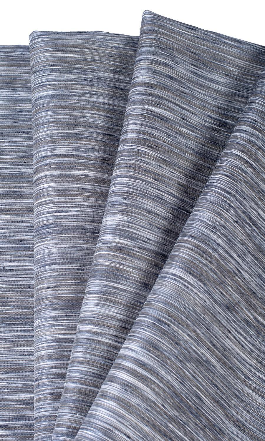 Faux Silk Free Fabric Material Sample (Grey/ Blue/ Black)