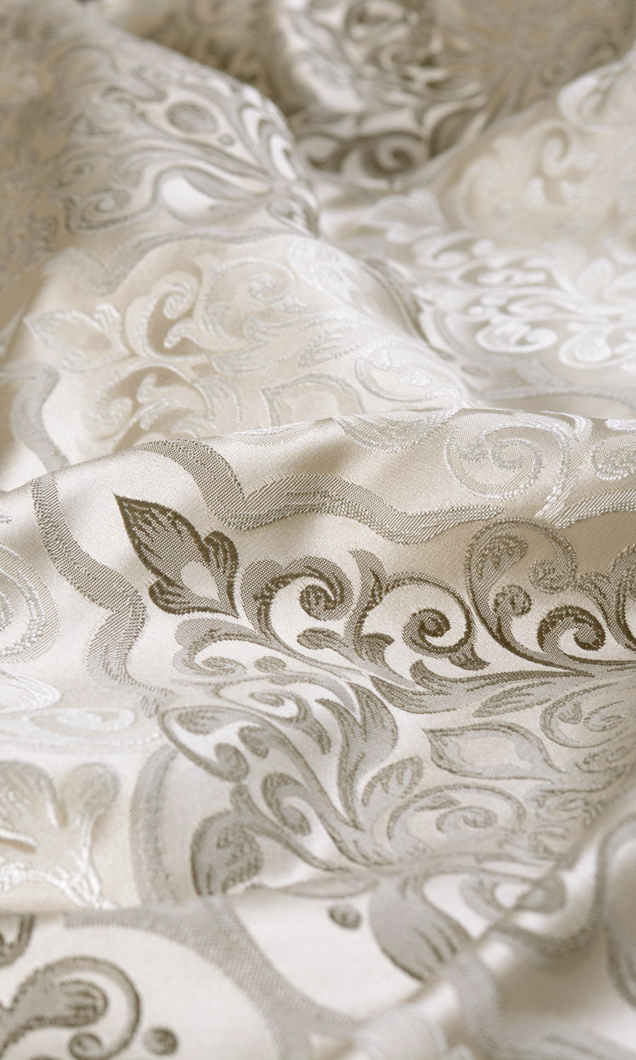 Damask Fabric Sample for Roman Blinds & Shades (Beige)
