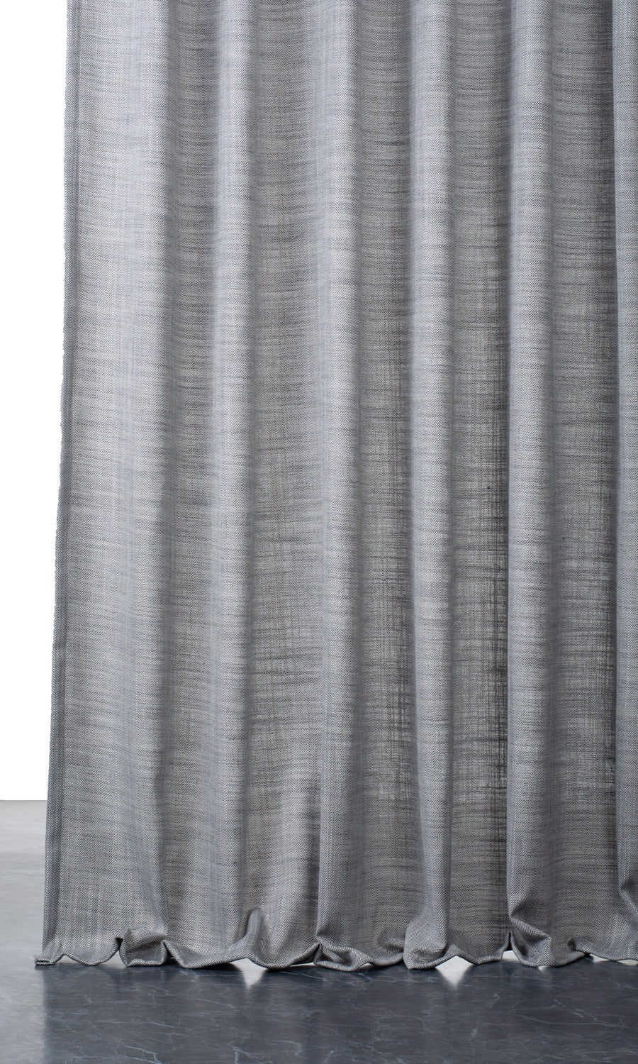 Textured Semi-Sheer Window Treatments Fabric Sample (Gray)