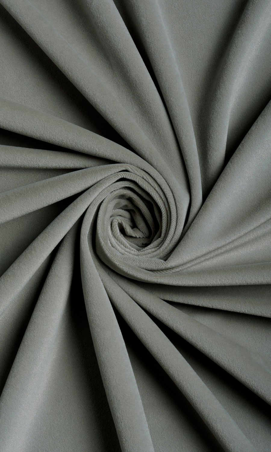 Velvet Home Décor Fabric By the Yard (Fog Grey)