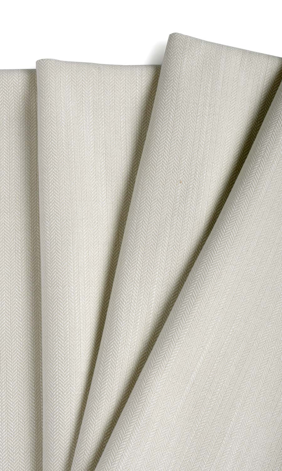 Herringbone Textured Home Textile Fabric Material By the Yard (Pale Grey)