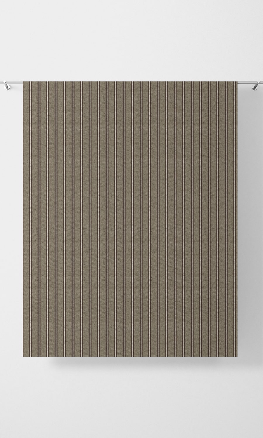 Striped Fabric Material By the Yard (Beige & Brown)