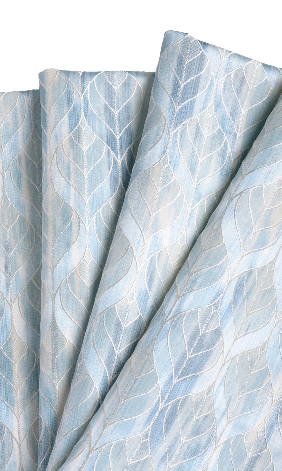 Petal Patterned Fabric Material By the Yard (Blue)