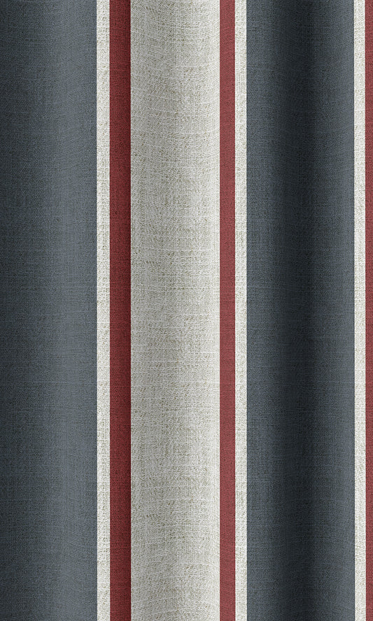 Striped Shades (Slate Grey/ Red)