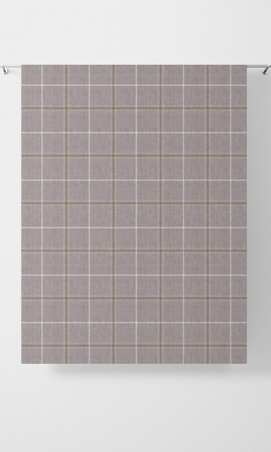Modern Check Patterned Fabric Material By the Yard (Lavender)