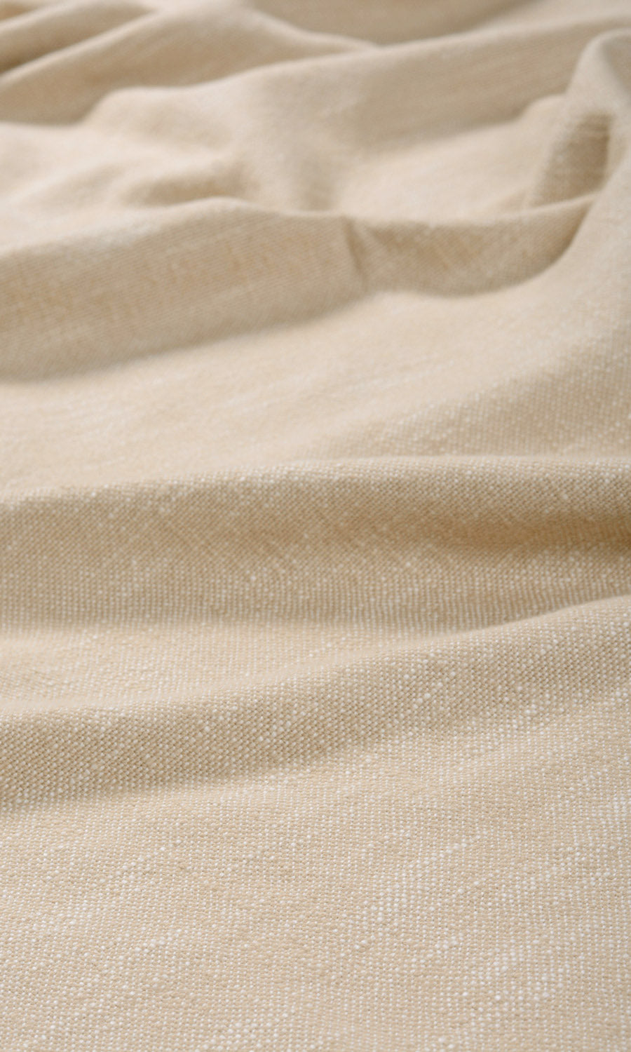 Plain Cotton Fabric By the Yard for Curtains & Drapes (Beige)