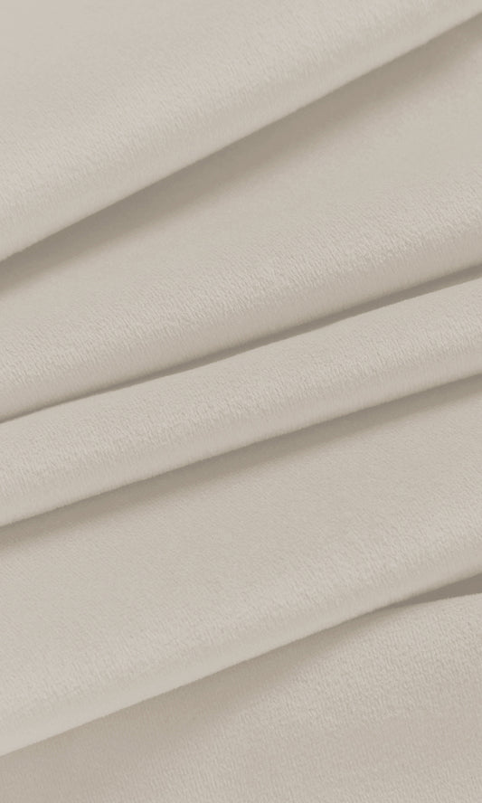 Velvet Home Décor Fabric By the Yard (Cream)