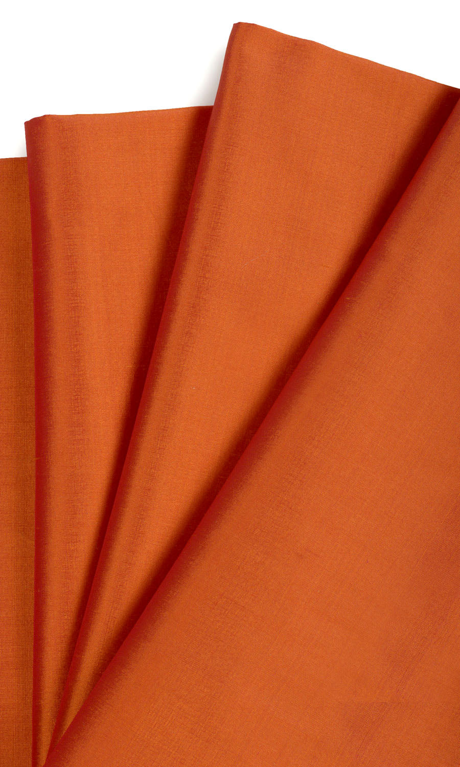 Shantung Silk Home Textile Fabric Material Sample (Saffron Orange)