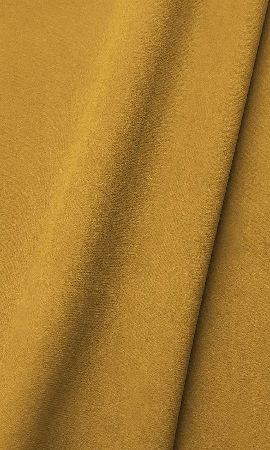 Velvet Window Treatments Fabric By the Yard (Deep Yellow/ Mustard)