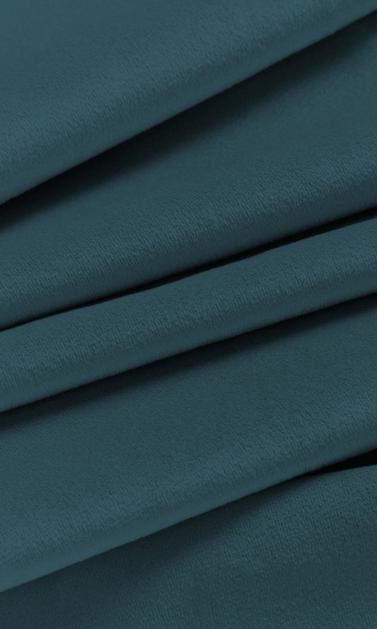 Velvet Home Décor Fabric By the Yard (Steel Blue)