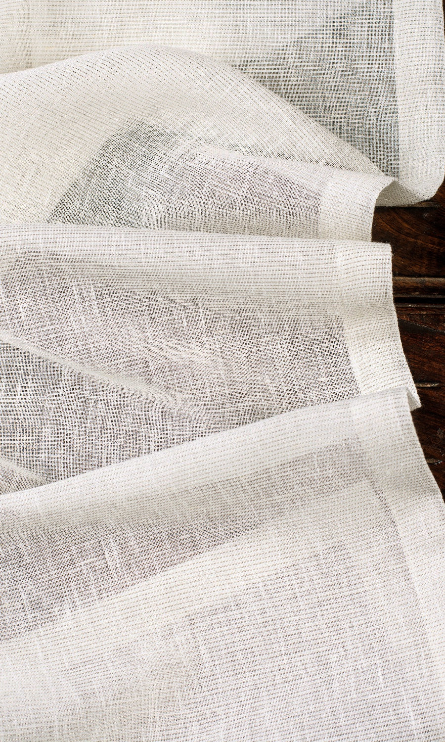 Sheer Home Décor Fabric By the Yard (Creamy White)