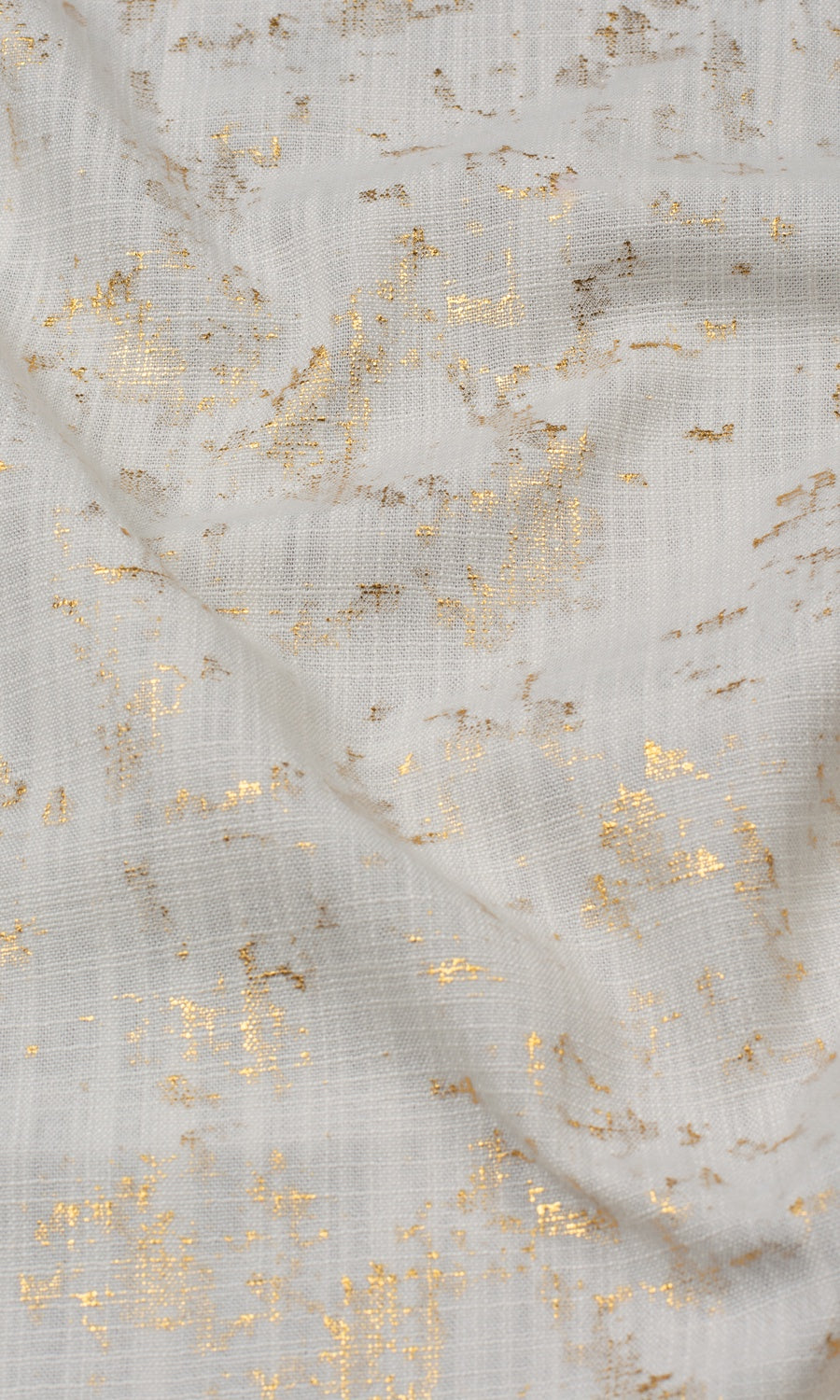 Metallic Abstract Fabric Sample for Roman Blinds & Shades (Beige/ Golden)