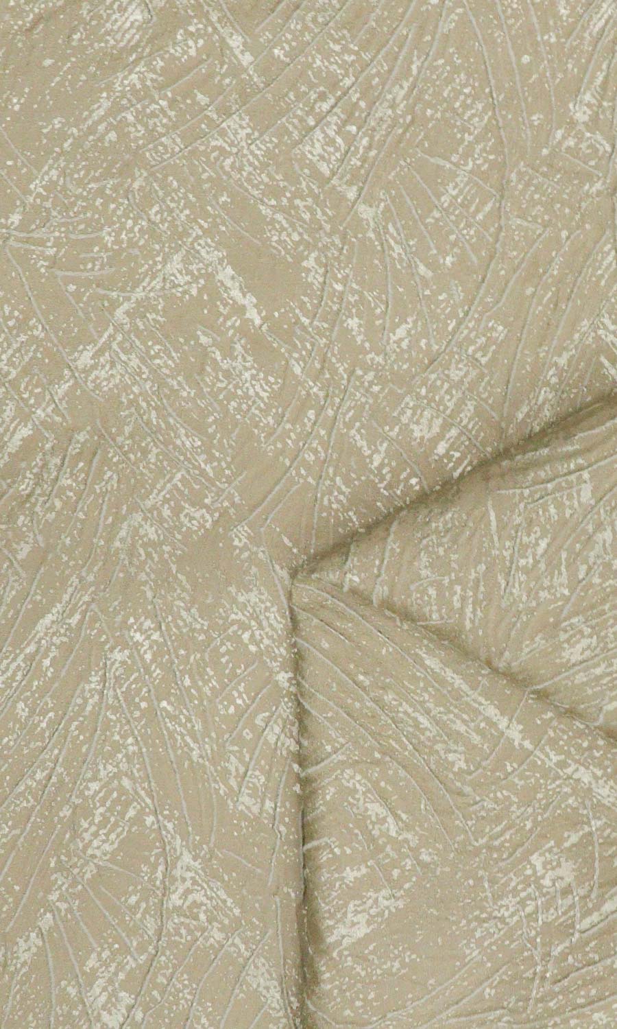 Self-Patterned Poly-Cotton Home Décor Fabric Sample (Caramel Brown)