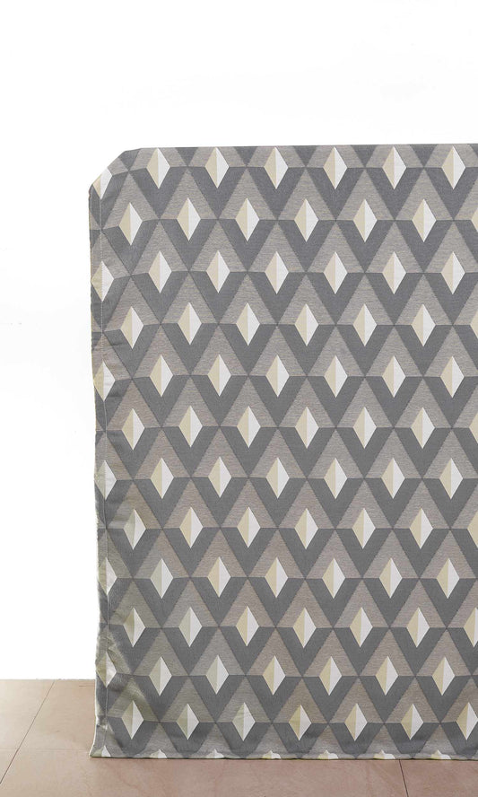 Geometric Roman Shades (Brown/ Gray/ White)