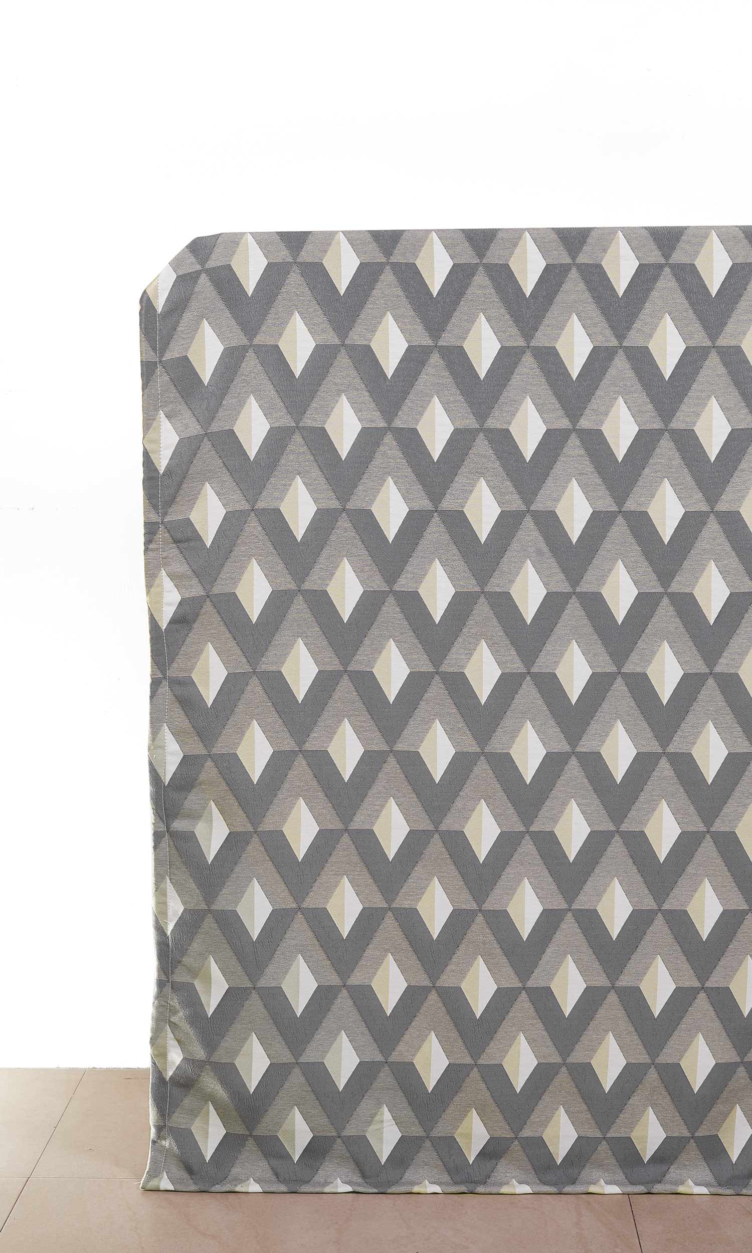 Geometric Home Décor Fabric By the Yard (Brown/ Gray/ White)